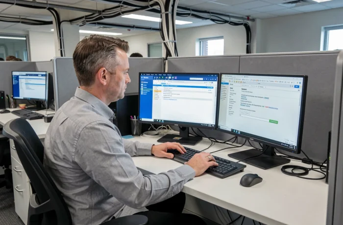 Administrateur informatique configurant les redirections et paramètres du webmail à Nantes Université